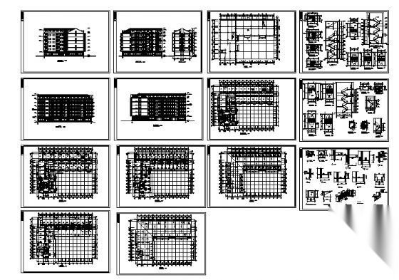 某六层宿舍楼建筑方案图cad施工图下载【ID:149850164】