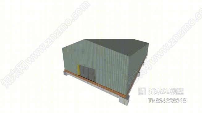 典型谷仓、工厂SU模型下载【ID:834628018】