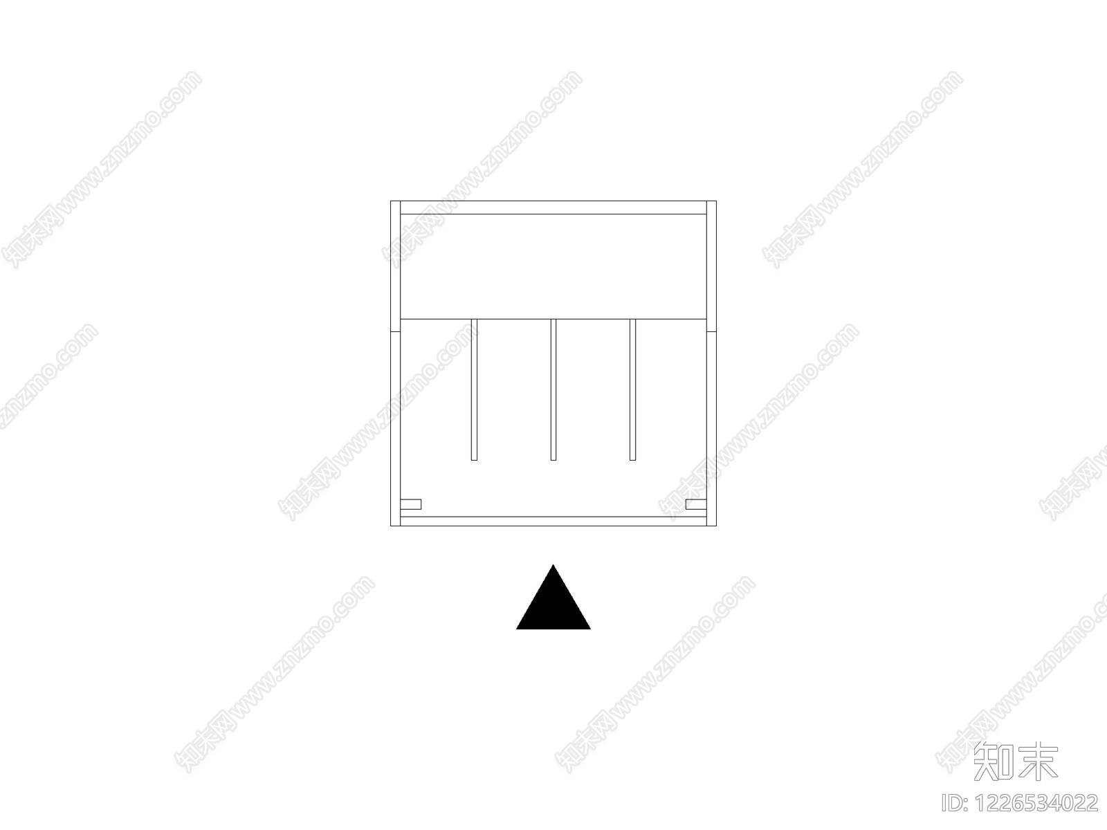 现代柜子CAD图纸