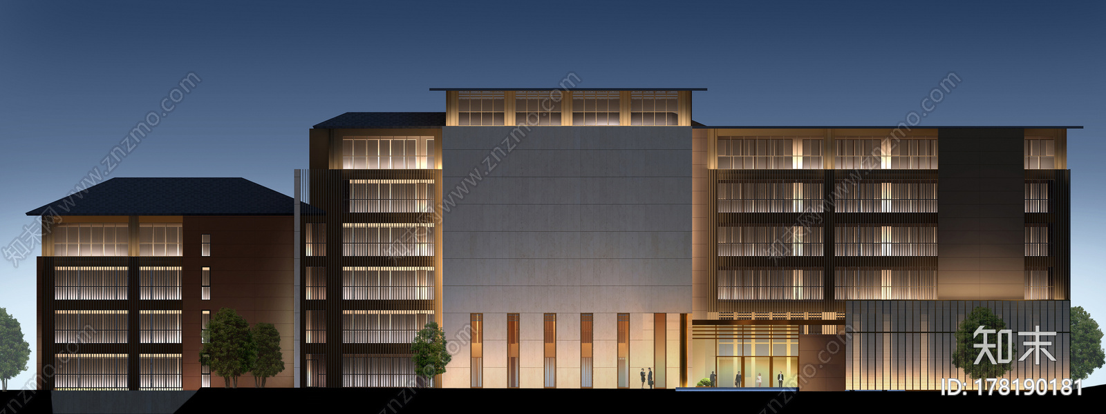 台湾礁溪远雄悦来六星大饭店|走道施工图+物料书+景观方案施工图下载【ID:178190181】