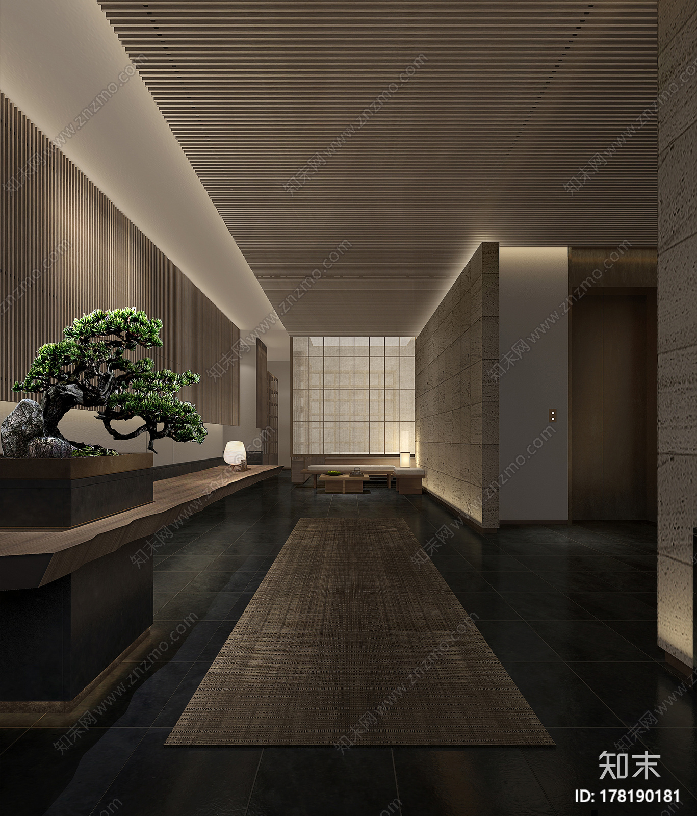台湾礁溪远雄悦来六星大饭店|走道施工图+物料书+景观方案cad施工图下载【ID:178190181】