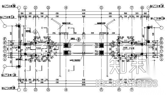 某小区大门建筑施工图cad施工图下载【ID:165758133】