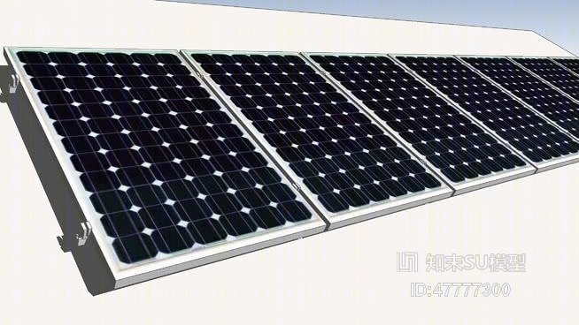 太阳能SU模型下载【ID:47777300】