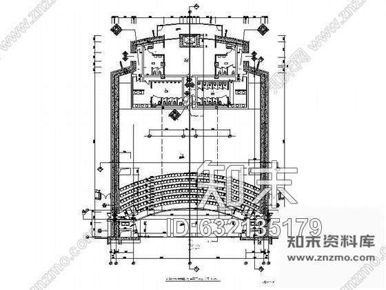 施工图杭州独特造型设计著名现代文化大剧院室内装修施工图含效果及实景施工图下载【ID:632135179】