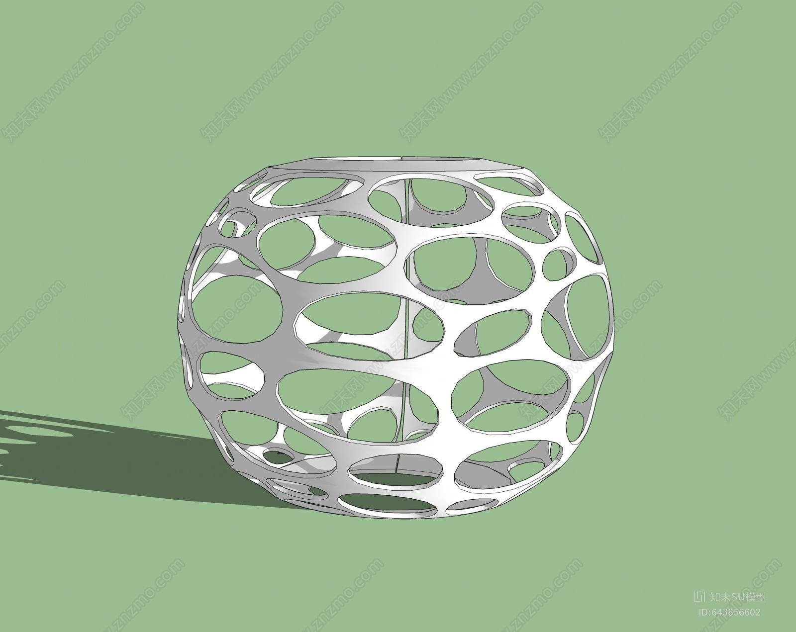 不规则镂空小球SU模型下载【ID:643856602】