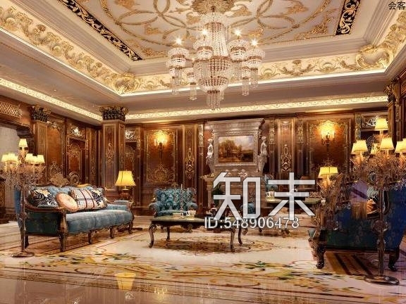 美式别墅施工图效果图cad施工图下载【ID:548906478】
