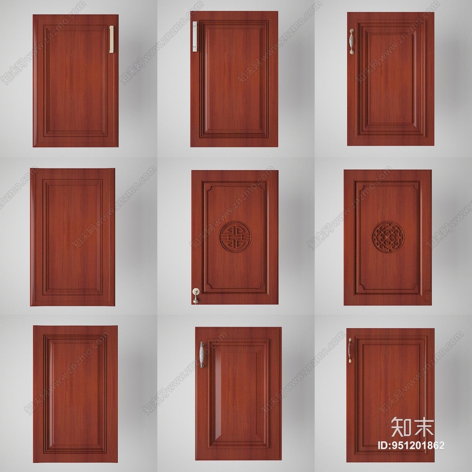 现代橱柜门组合3D模型下载【ID:951201862】
