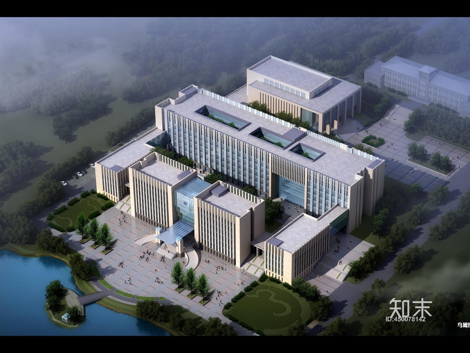 南京工业大学行政楼cad施工图下载【ID:450078142】