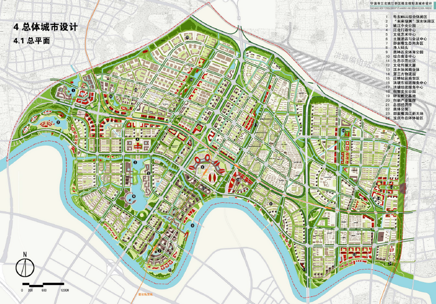 [浙江]宁波市江北姚江新区概念规划及城市设计方案文本cad施工图下载【ID:166441131】