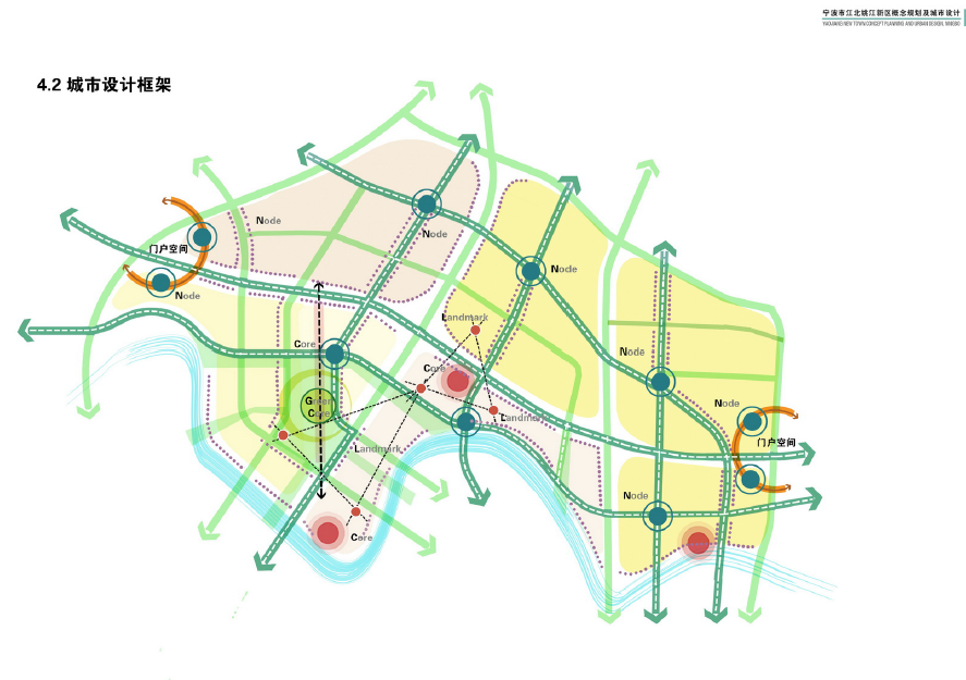 [浙江]宁波市江北姚江新区概念规划及城市设计方案文本cad施工图下载【ID:166441131】