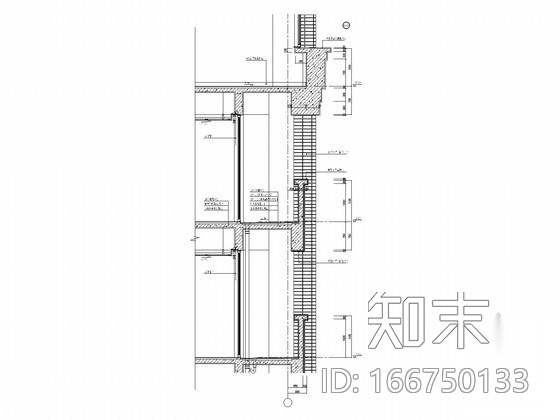 [上海]商业区墙身节点详图cad施工图下载【ID:166750133】