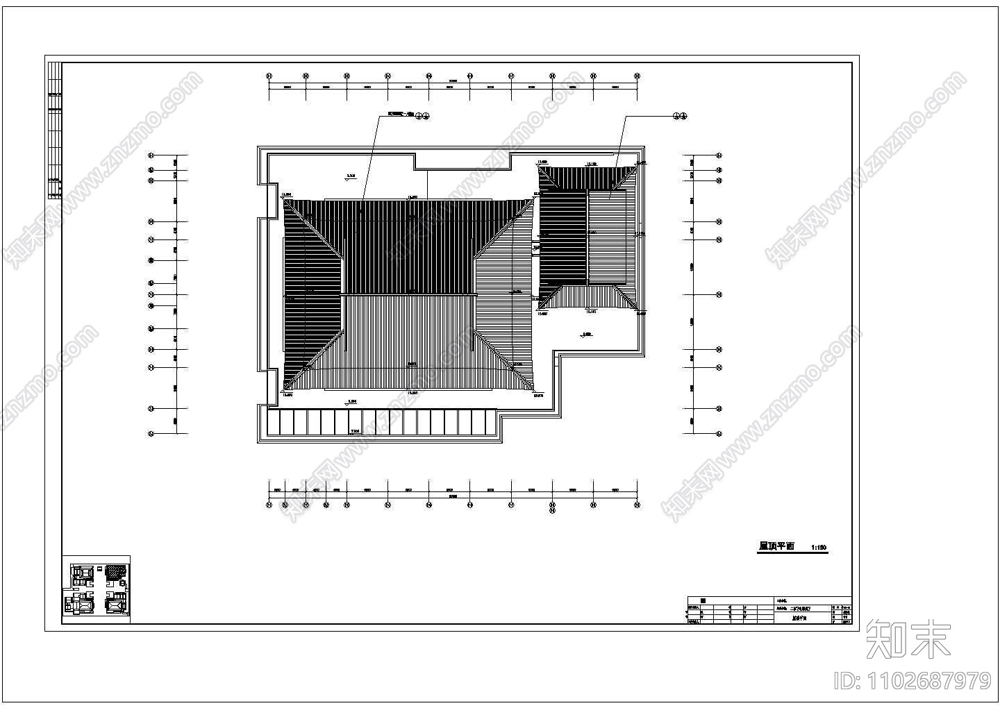 某地二层大唐影院建筑施工图纸cad施工图下载【ID:1102687979】