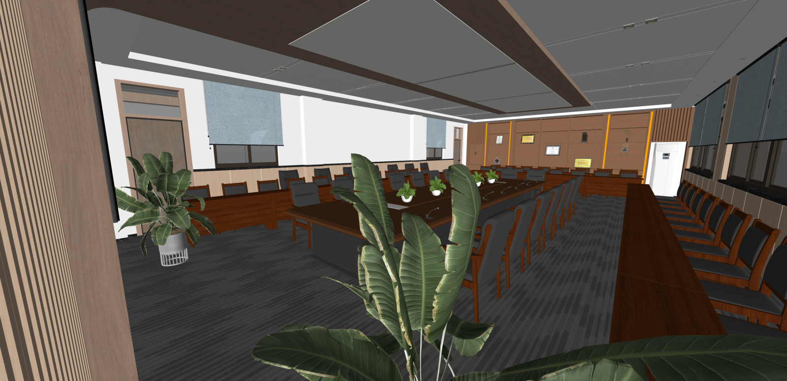 中式其他学校空间SU模型下载【ID:1215973301】