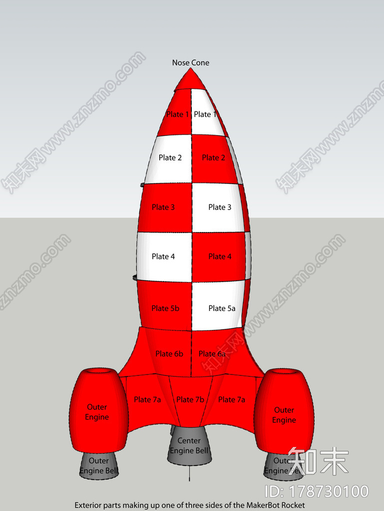 太空火箭主题的玩偶物3d打印模型下载【ID:178730100】