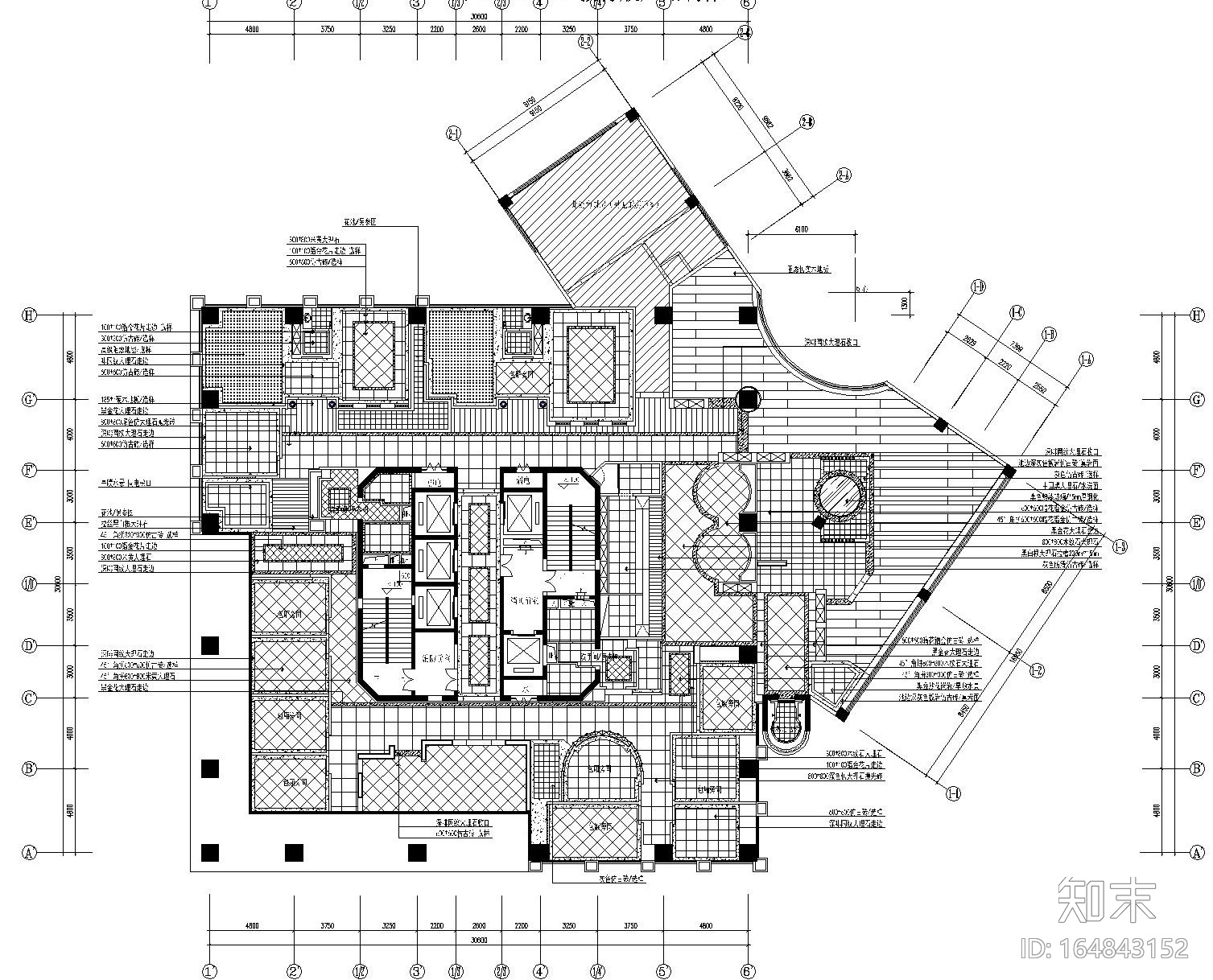 [重庆]1300㎡西餐厅装饰工程施工图设计（附效果图）cad施工图下载【ID:164843152】