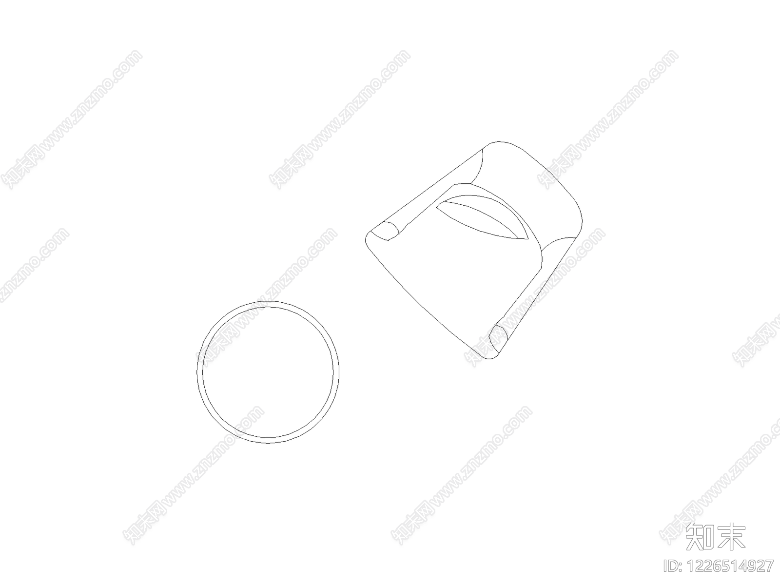 现代椅子CAD图纸