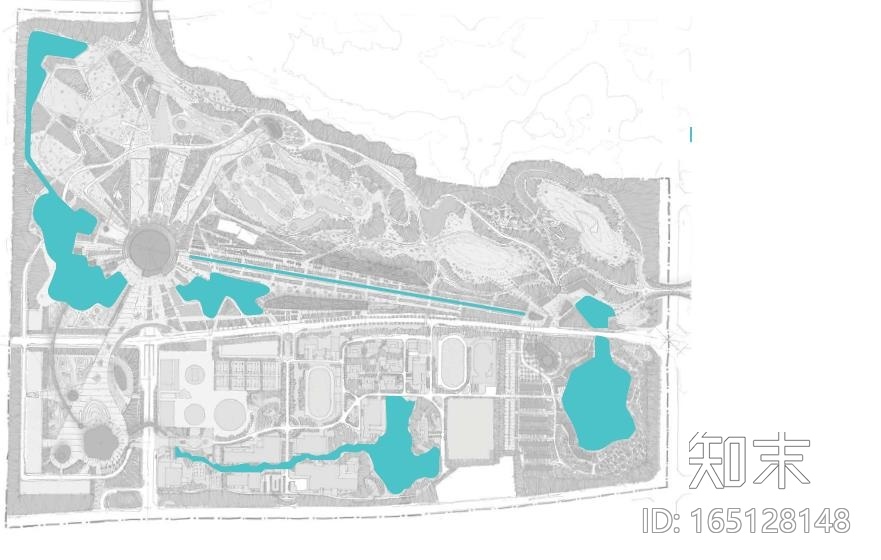 [湖北]武汉体育主题公园景观设计方案cad施工图下载【ID:165128148】