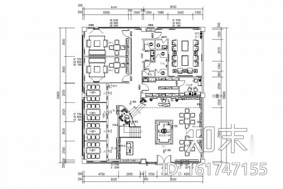 [江西]优雅中式风格商务茶馆室内装修图（含效果图）cad施工图下载【ID:161747155】