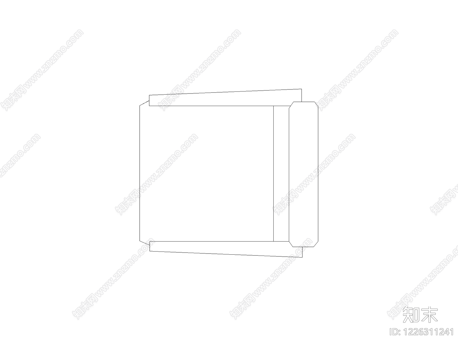 装饰线条cad施工图下载【ID:1226311241】