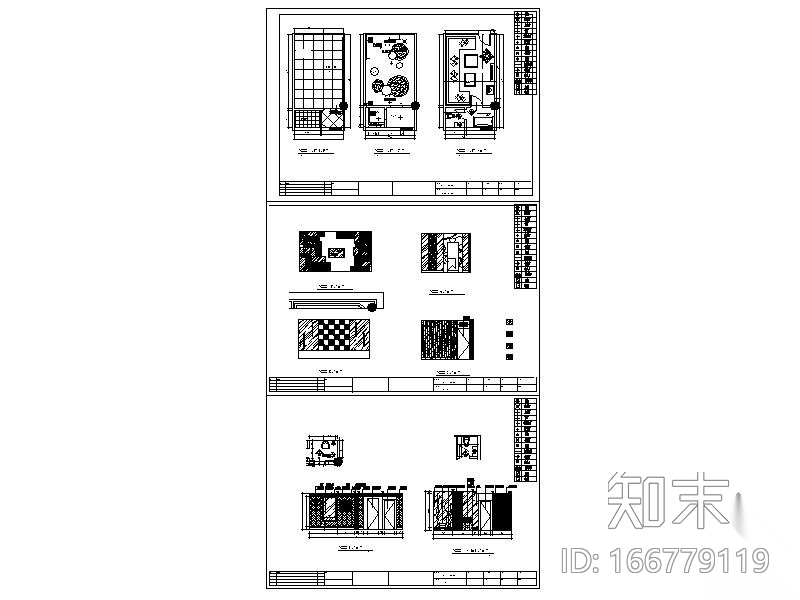 酒吧包间装修图cad施工图下载【ID:166779119】