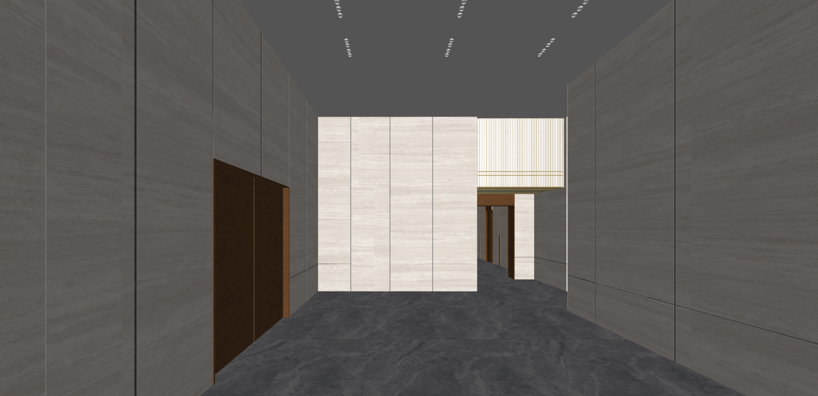 现代办公大堂SU模型下载【ID:1215948009】