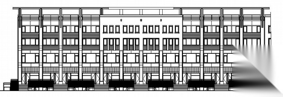 某四层商场建筑方案图cad施工图下载【ID:151463133】