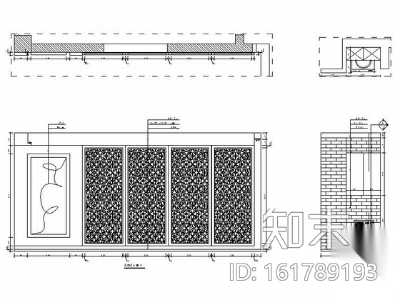 [河南]新中式风格两居室样板间CAD施工图（含效果图）cad施工图下载【ID:161789193】