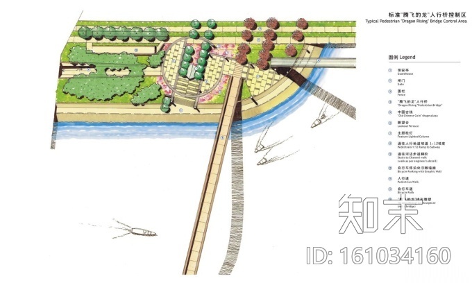 [河南]郑州市某河河一渠景观设计方案cad施工图下载【ID:161034160】