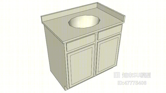 洗手台SU模型下载【ID:47775406】