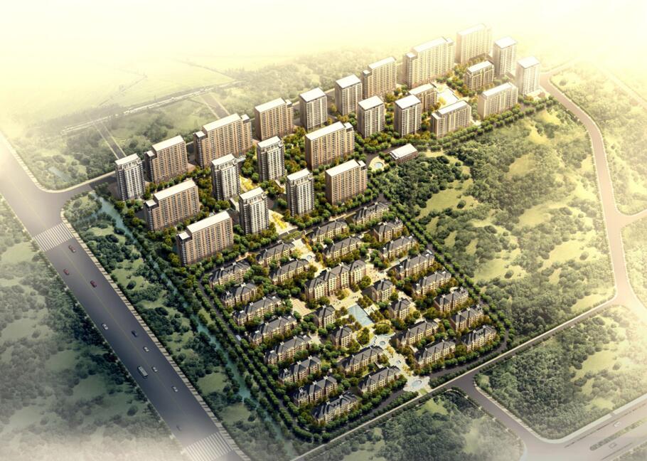 [陕西]龙湖欧陆风格居住区建筑方案文本（PPT+39页）施工图下载【ID:166328128】