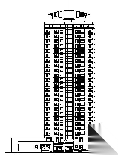 浦东某花园小区二期2号住宅楼建筑施工图cad施工图下载【ID:149845105】