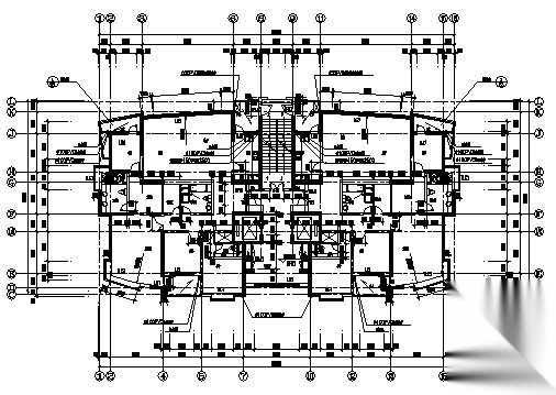 浦东某花园小区二期2号住宅楼建筑施工图cad施工图下载【ID:149845105】