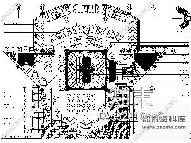 施工图东莞某酒店西餐厅装修图cad施工图下载【ID:532010558】
