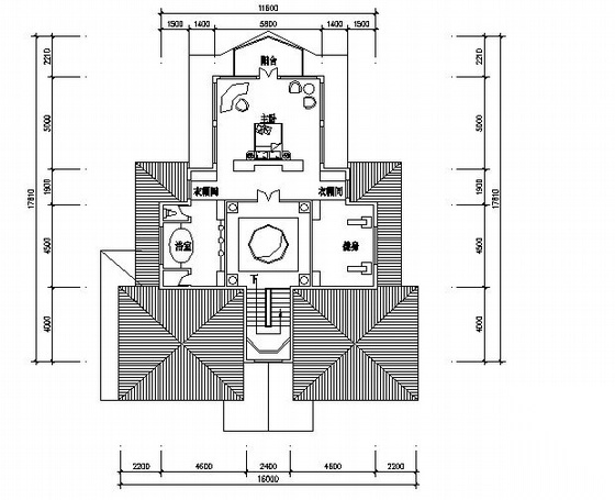 某三层D型别墅建筑方案图cad施工图下载【ID:149917124】