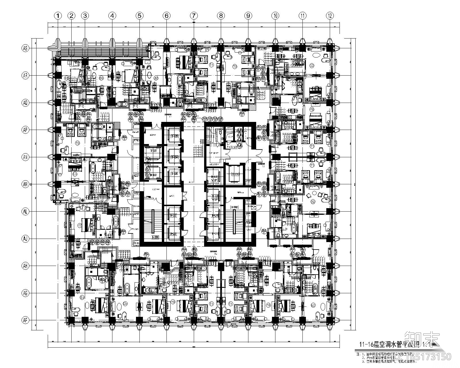 [青岛]超高层酒店暖通空调设计施工图施工图下载【ID:165173150】