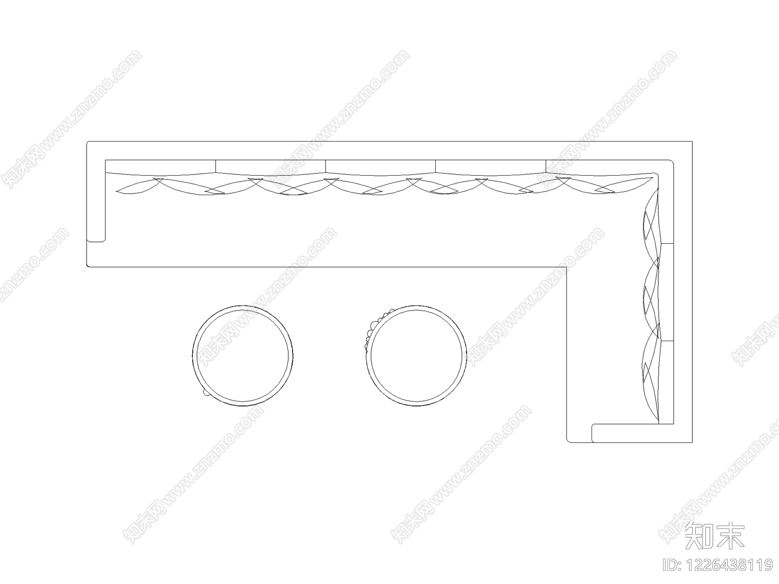 工装办公家具图块cad施工图下载【ID:1226438119】