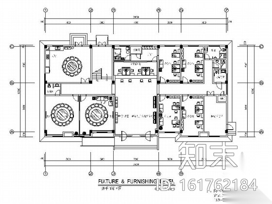 [江西]事业单位三层办公楼装修施工图cad施工图下载【ID:161762184】