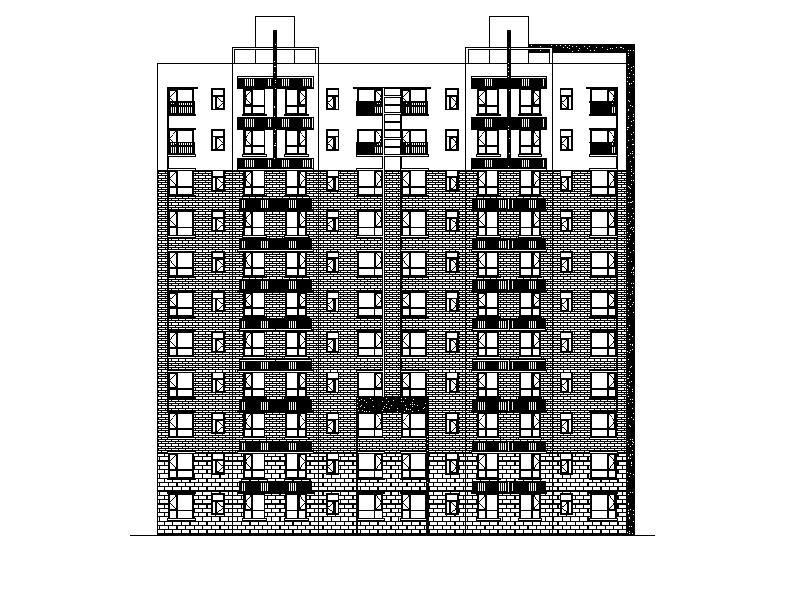 [宁夏]高层对称布局塔式住宅楼建筑施工图施工图下载【ID:149782143】