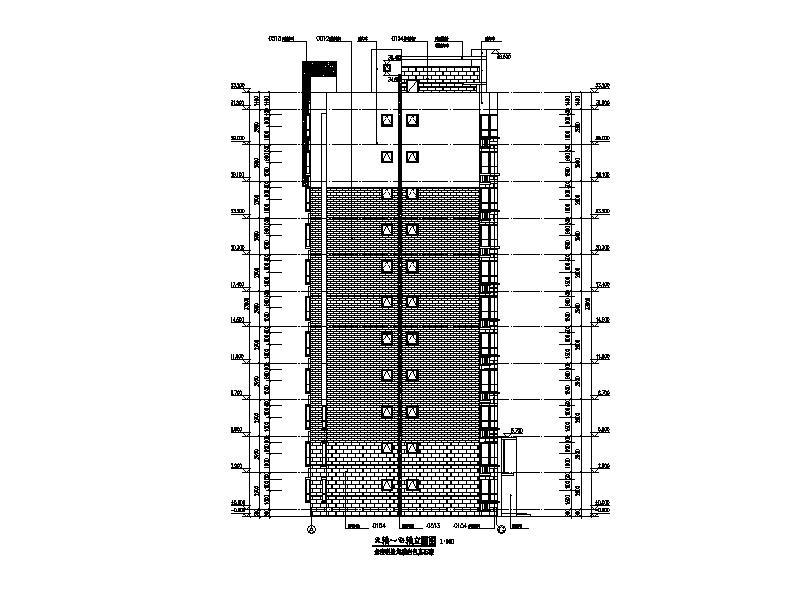 [宁夏]高层对称布局塔式住宅楼建筑施工图施工图下载【ID:149782143】