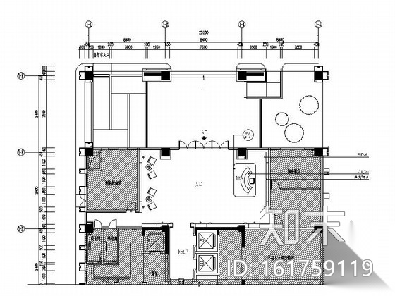 [苏州]知名企业办公空间CAD装修施工图cad施工图下载【ID:161759119】