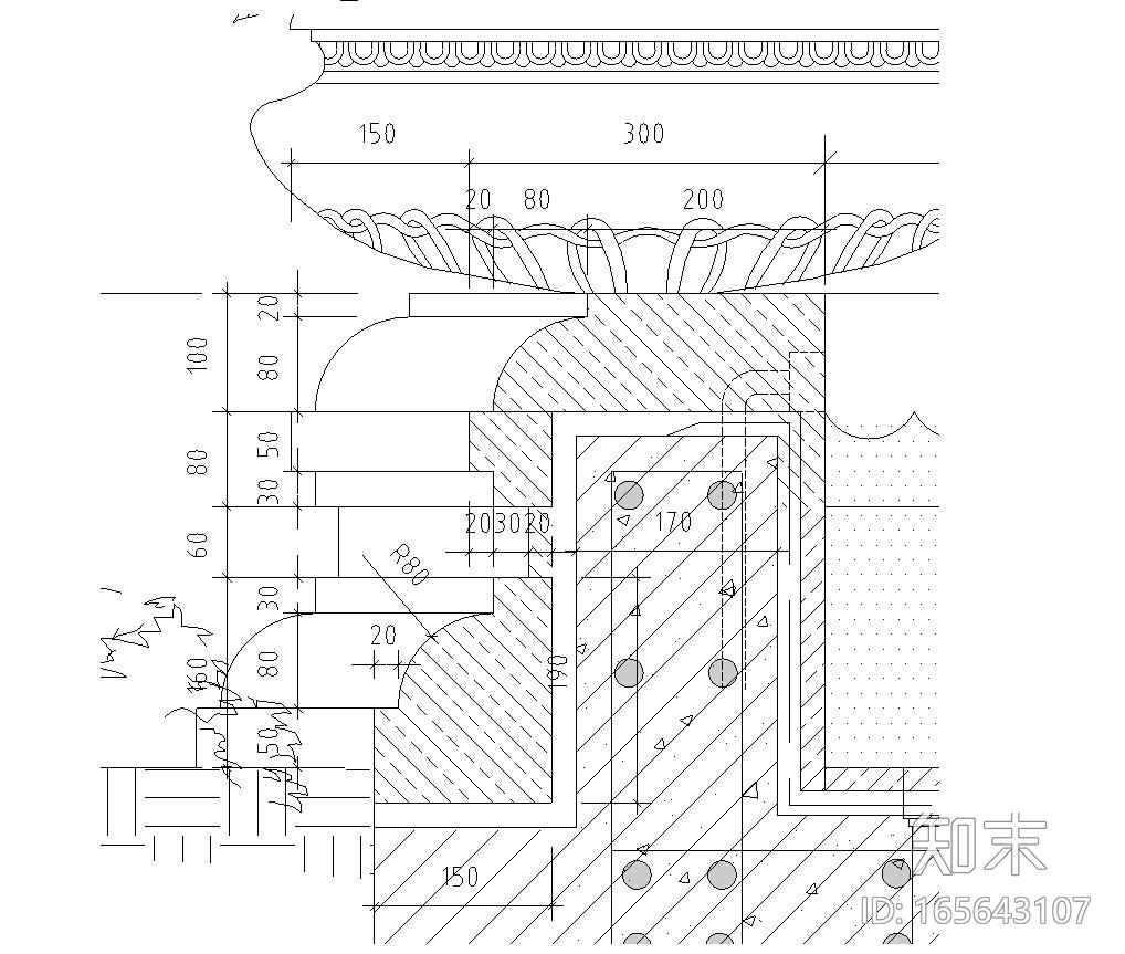 园林景观节点详图-欧陆风格水景景观详图cad施工图下载【ID:165643107】