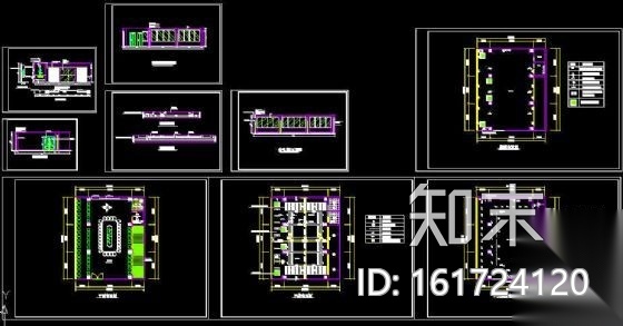 某多媒体会议室装修图cad施工图下载【ID:161724120】