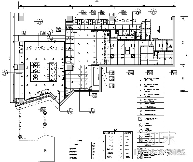 [广东]汉堡王连锁快餐厅设计施工图（附效果图）施工图下载【ID:164843182】