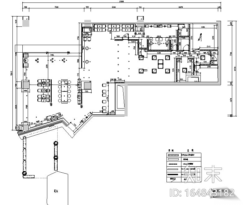 [广东]汉堡王连锁快餐厅设计施工图（附效果图）施工图下载【ID:164843182】