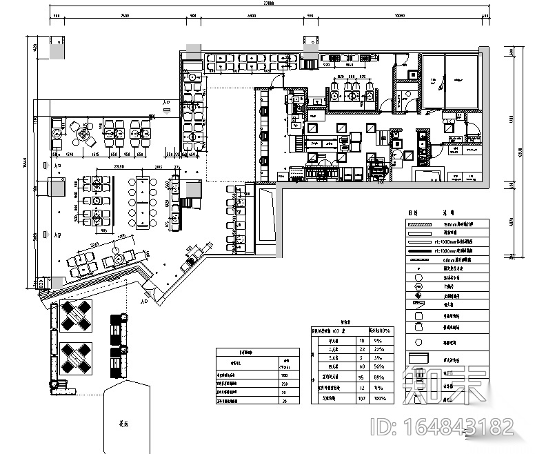 [广东]汉堡王连锁快餐厅设计施工图（附效果图）施工图下载【ID:164843182】