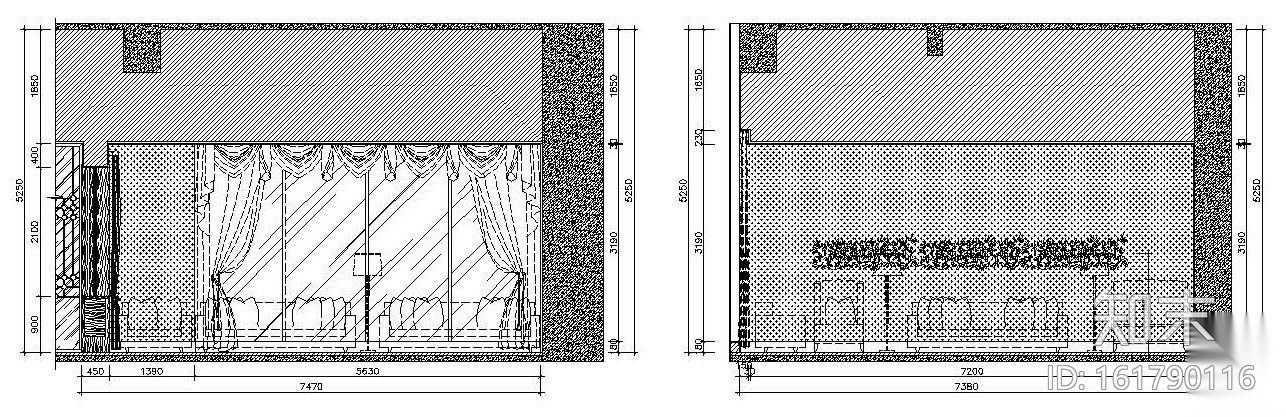 某大型红酒会所施工图设计（附效果图）cad施工图下载【ID:161790116】