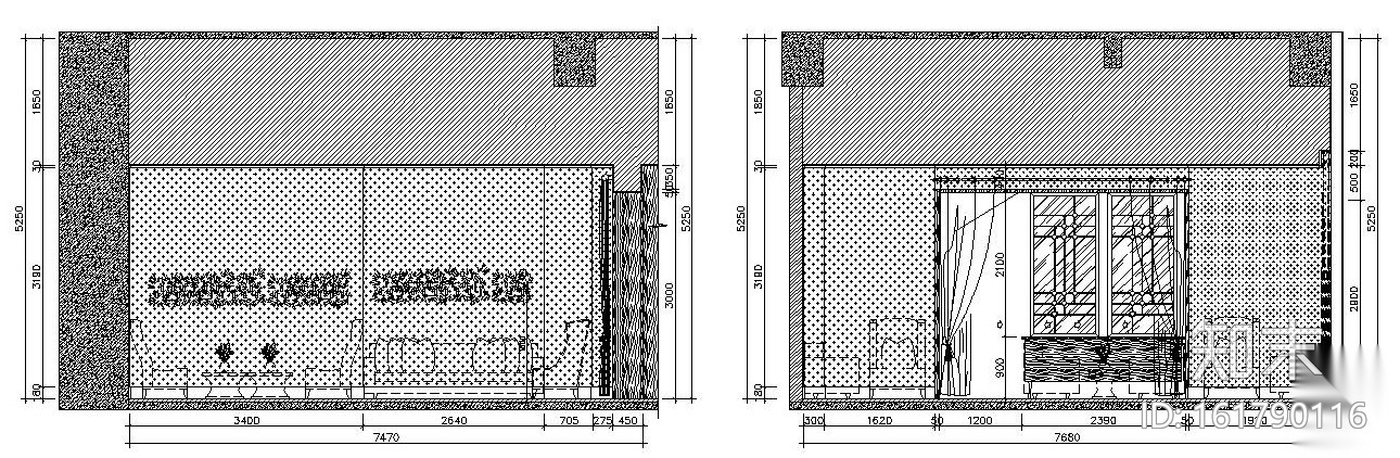 某大型红酒会所施工图设计（附效果图）cad施工图下载【ID:161790116】