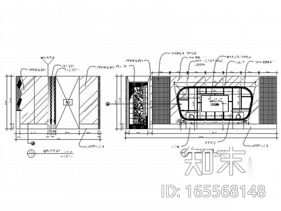 [天津]连锁商务KTV室内装修施工图施工图下载【ID:165568148】