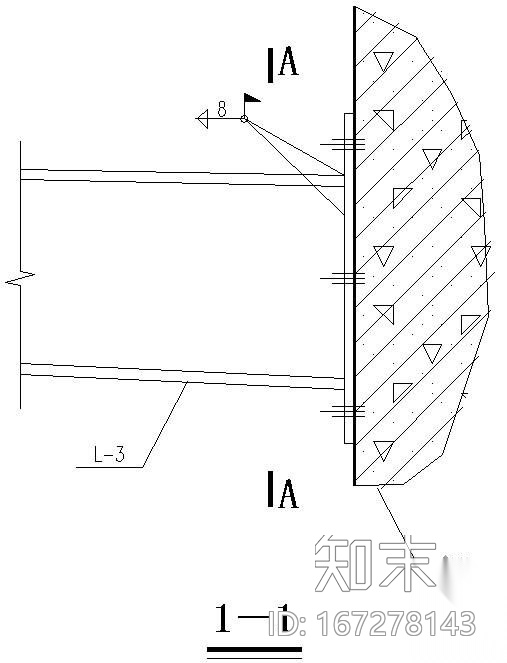 某轻钢雨棚节点构造详图cad施工图下载【ID:167278143】