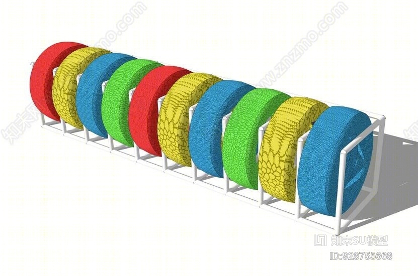 轮胎架SU模型下载【ID:928755668】